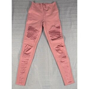 Alo yoga High Waist‎ Moto Leggings Flamingo Pink Women's Size Small